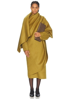 The Row Jan Coat in Mustard Green - Mustard. Size 0 (also in ).