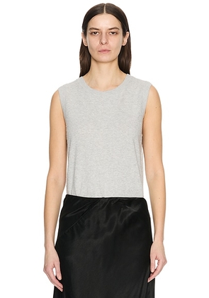 The Row Kishan Top in Grey Melange - Grey. Size S (also in L, XL, XS).