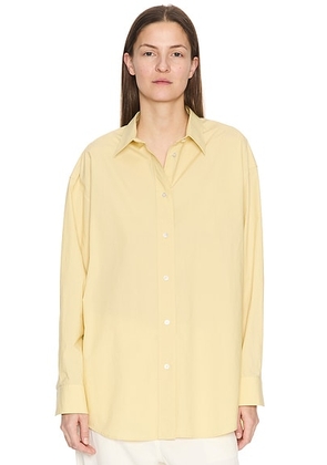 The Row Millerina Shirt in Pale Yellow - Yellow. Size 6 (also in ).