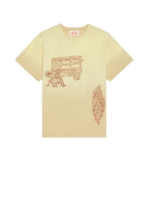 Samuel Zelig Circus Tee in Khaki - Cream. Size XL/1X (also in ).