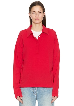 The Row Roddie Top in Red - Red. Size M (also in L, S).