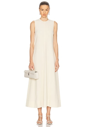 Toteme Woven Stripe Dress in Ecru - Ivory. Size 36 (also in 38, 40).