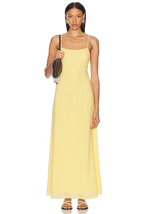 Solid & Striped The Renna Dress in Custard - Yellow. Size L (also in M, S).