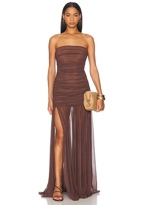 Retrofete Adele Dress in Dark Chocolate - Chocolate. Size L (also in M, XL).
