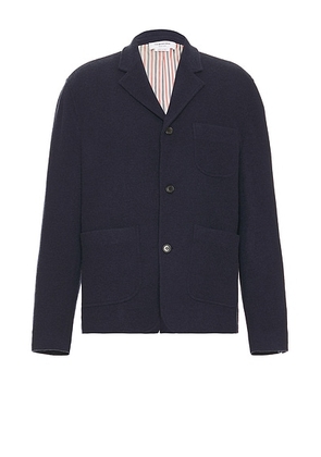 Thom Browne Sack Wool Jacket in Navy - Navy. Size 3 (also in 1, 2, 4, 5).