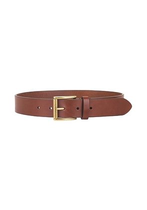 Saint Laurent Leather Belt in Wet Clay - Cognac. Size 65 (also in 70, 75).