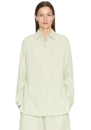 The Row Vanda Shirt in Green - Green. Size 4 (also in 2).