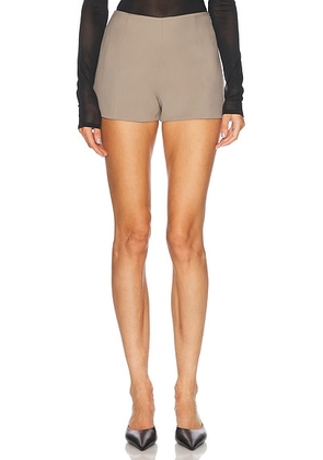 SEV Mini Short in Taupe - Taupe. Size 34 (also in 36, 40).