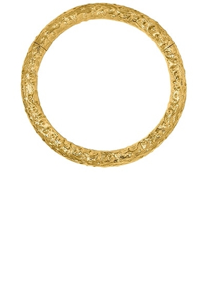 SORDO Arrecife Maxi Choker Necklace in 24k Gold Plated Brass - Metallic Gold. Size all.