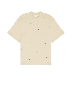 Song for the Mute Desert Rose Gym Tee in Oat - Cream. Size 50 (also in 48).