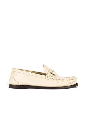 Saint Laurent Flat Loafer in Neutro - Cream. Size 36 (also in 35.5, 36.5, 37, 37.5, 38, 38.5, 39, 39.5, 40, 41, 42).