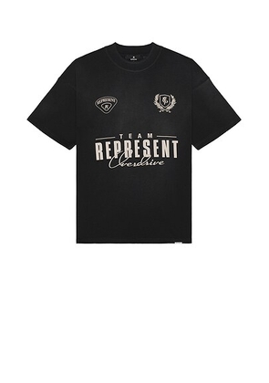 REPRESENT World Championship Tee in Jet Black - Black. Size M (also in S, XL/1X).