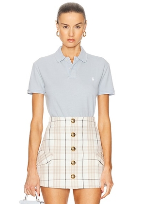 Polo Ralph Lauren Short Sleeve Polo Top in Light Indigo - Red. Size L (also in ).