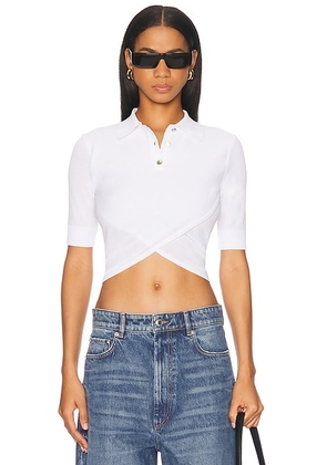 Sportmax Shaker Top in White - White. Size S (also in L, M, XS).