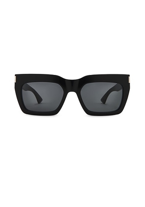 Saint Laurent SL 810 Sunglasses in Shiny Solid Grey - Grey. Size all.
