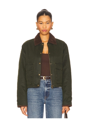 BLANKNYC Cropped Jacket in Dark Green. Size L. Also in M.