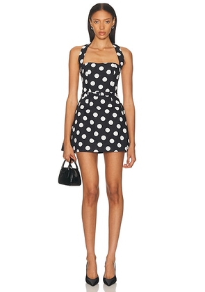 SANS FAFF Colline Bubble Dress in Polka Dot - Black. Size L (also in M, S, XS).