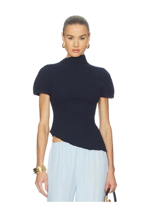 Cult Gaia Annemie Top in Navy. Size L. Also in M, S, XS.