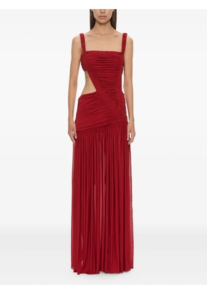 Christopher Esber Orion Separation cut-out ruched gown - Red