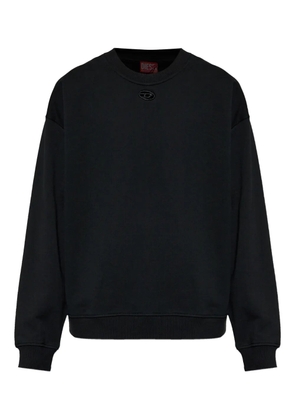Diesel logo cotton sweater - Black