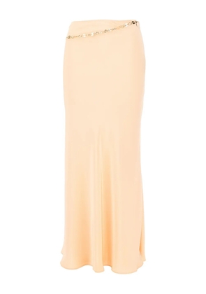 Rabanne chain-detail maxi skirt - Neutrals