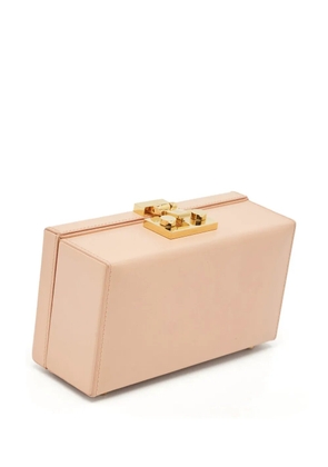 Saint Laurent Pre-Owned leather clutch bag - Neutrals