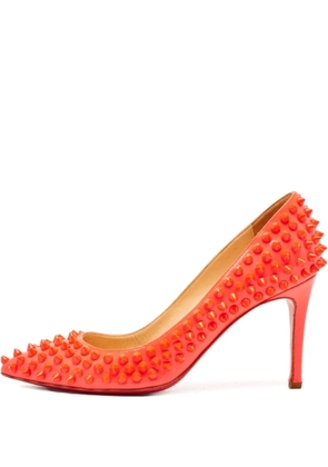 Christian Louboutin Pre-Owned 2024 spiked patent leather pumps - Pink