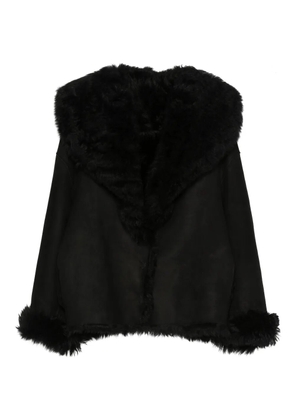 Santoro long-sleeve leather jacket - Black