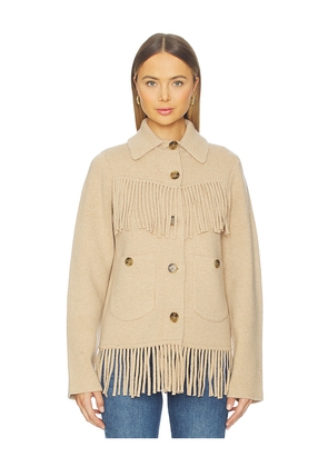Guest In Residence Western Fringe Jacket in Tan. Size M. Also in XL.