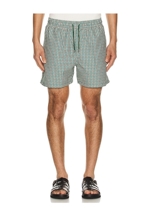 SIMKHAI Lowell Swim Short in Green. Size L. Also in M, S, XL/1X, XXL/2X.