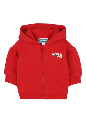 Kenzo Kids zip-up hoodie - Red