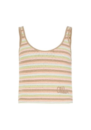 Cotton crochet tank top