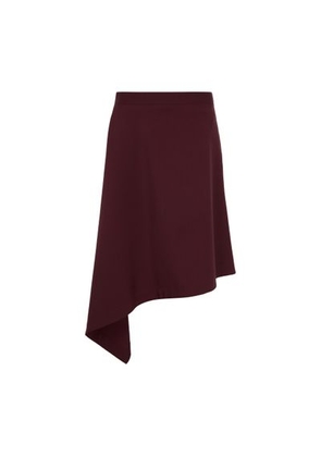 Asymmetric midi skirt