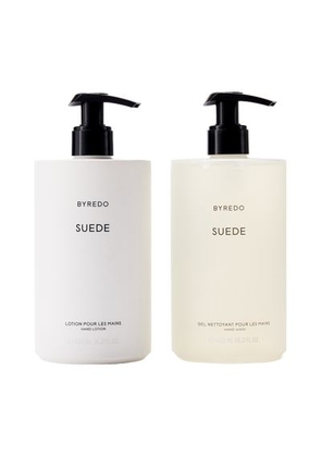 Suede hand wash and lotion set