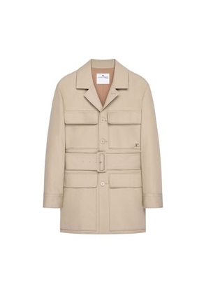 Utility belted coat