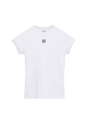 Fitted cotton blend t-shirt