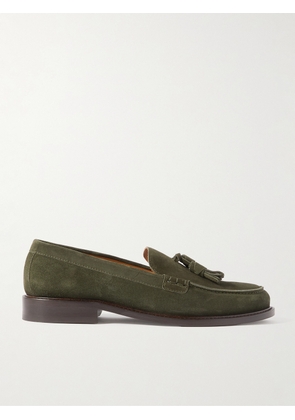 Mr P. - Scott Tasselled Suede Loafers - Men - Green - UK 7