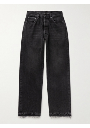 Maison Margiela - Straight-Leg Frayed Jeans - Men - Black - UK/US 30