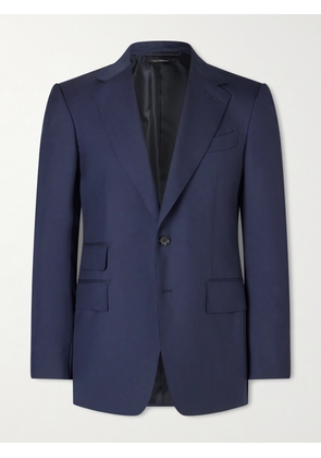 TOM FORD - Shelton Super 120s Wool Blazer - Men - Blue - IT 48