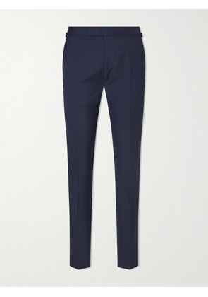 TOM FORD - Straight-Leg Super 120s Wool Suit Trousers - Men - Blue - IT 46
