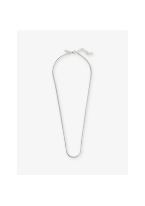 Mens Commonlines Snake Sterling-Silver Necklace