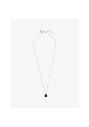 Mens Commonlines Onyx Sterling-Silver Necklace