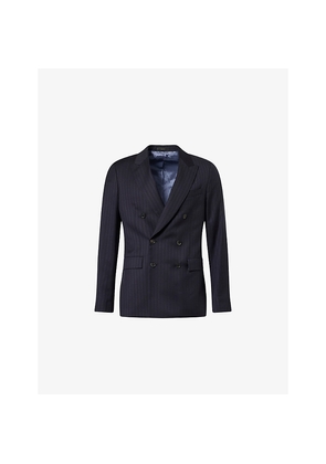 Mens Paul Smith Pinstripe Peak-Lapel Woven Blazer