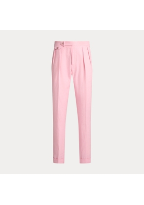 Pleated Linen Suit Trouser