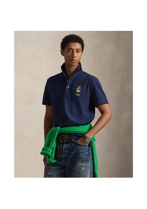 Custom Slim Fit Polo Bear Mesh Polo