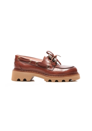 Roger Vivier Viv Rangers Leather Boat Shoes - Moda Operandi