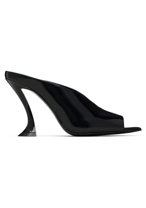 Lanvin Black Mule Heeled Sandals
