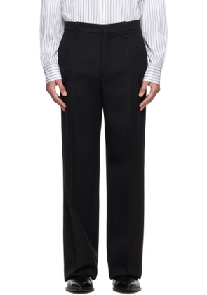 Lanvin Black Light Wool Chino Trousers