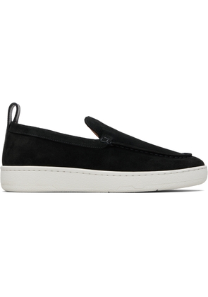 Lanvin Black Cruiser Suede Sneakers