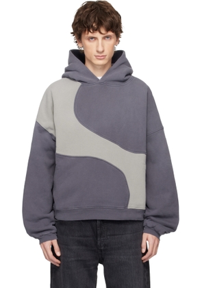 ERL Gray Wave Hoodie